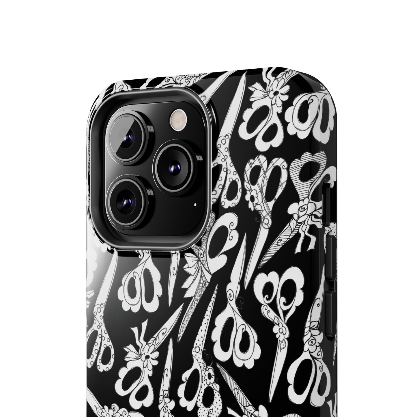 Scissor Blizzard Black Phone Case