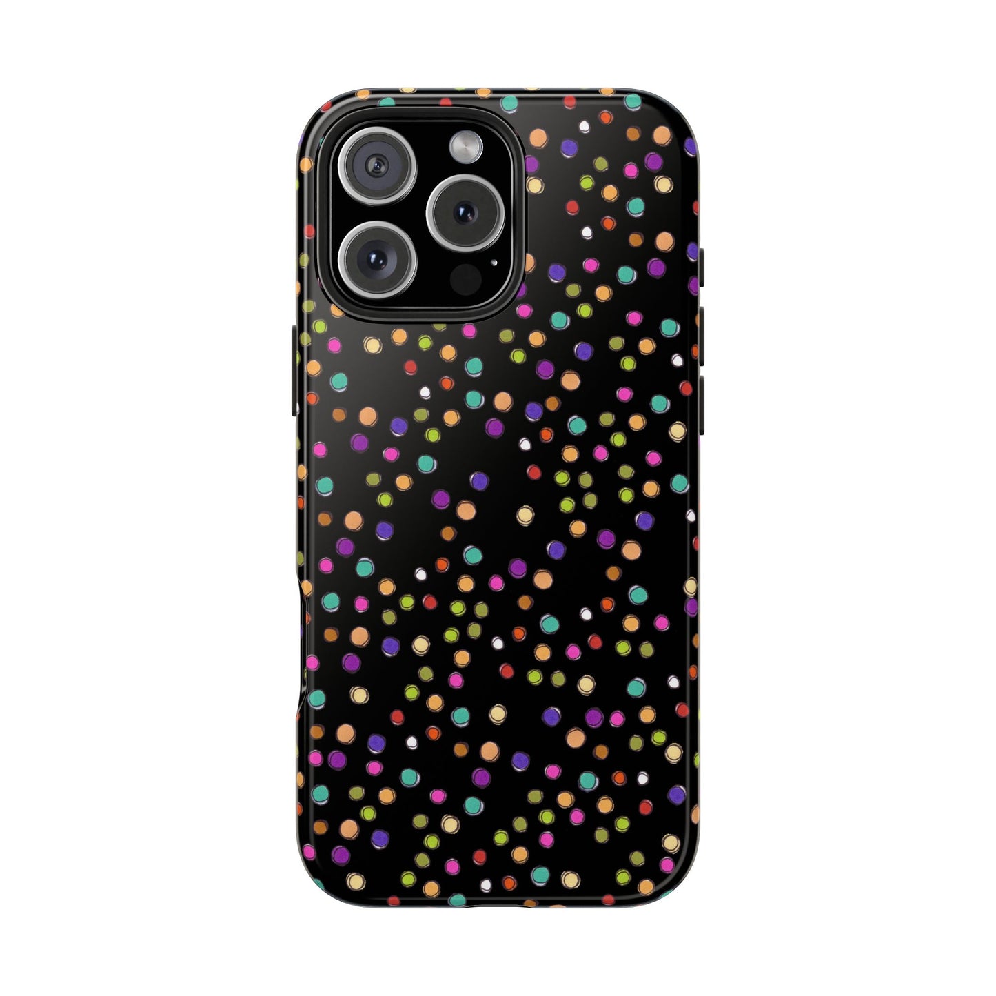Dog Dots Black Phone Case