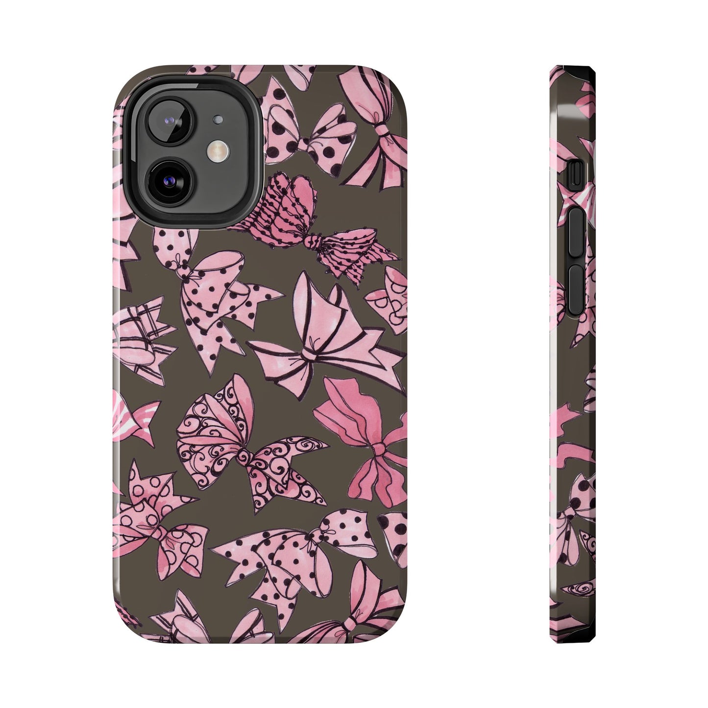 Blushing Bows Mocha Phone Case