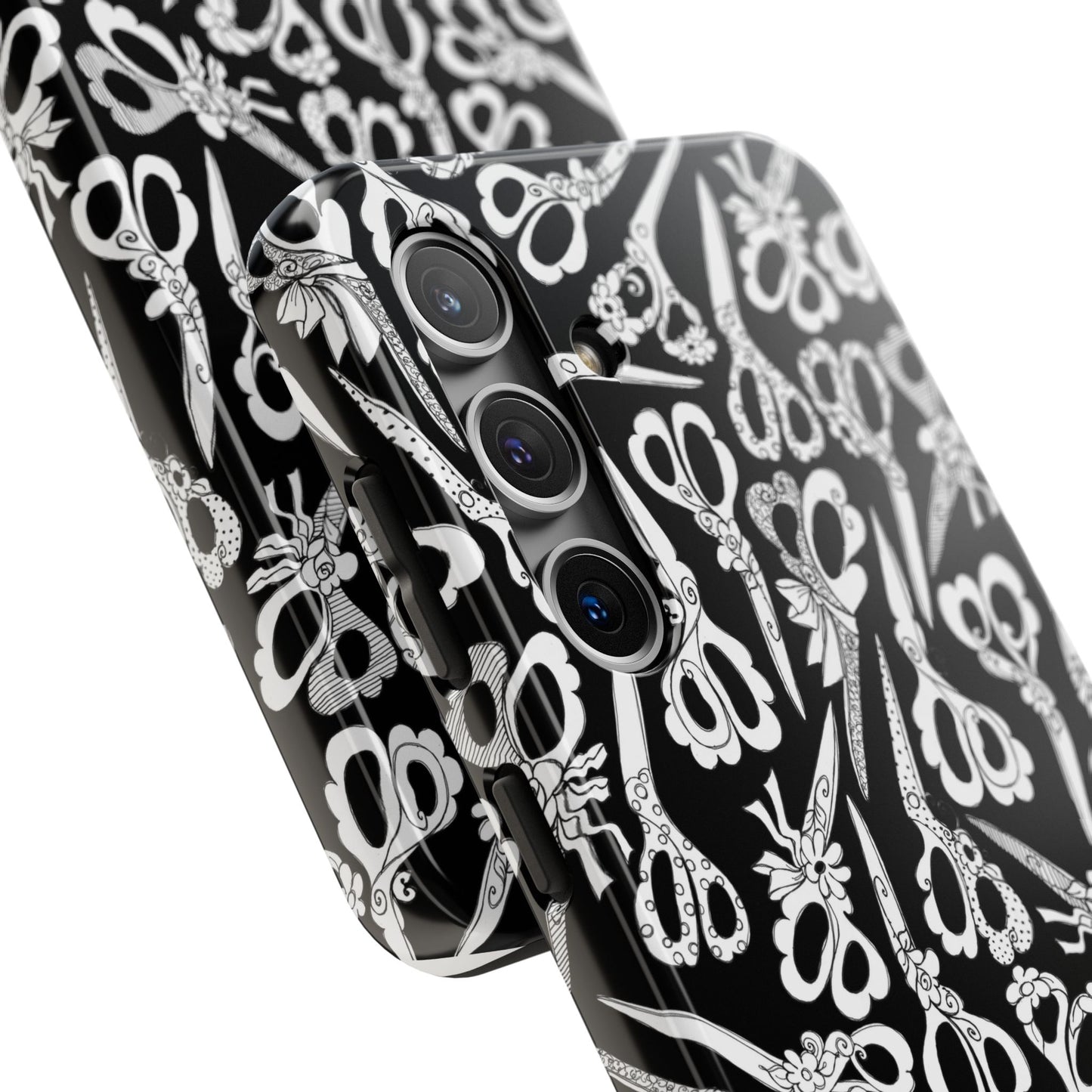 Scissor Blizzard Black Phone Case