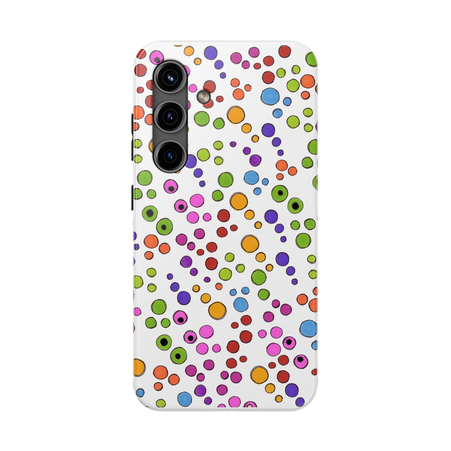 Dog Dots White / Multi Phone Case