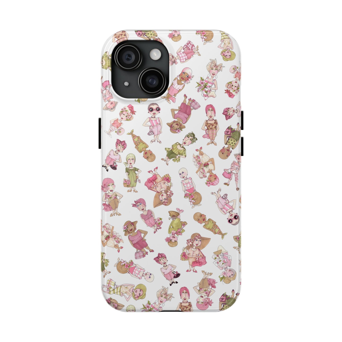 Tossed Ladies White Phone Case