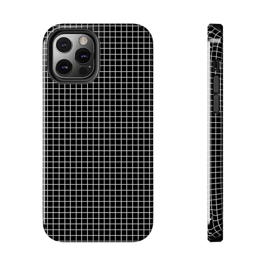 Window Pane Black / White Phone Case