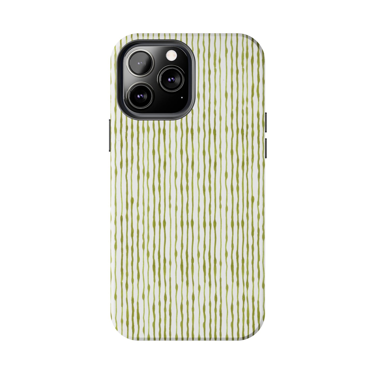 Faux Seersucker White / Green Phone Case