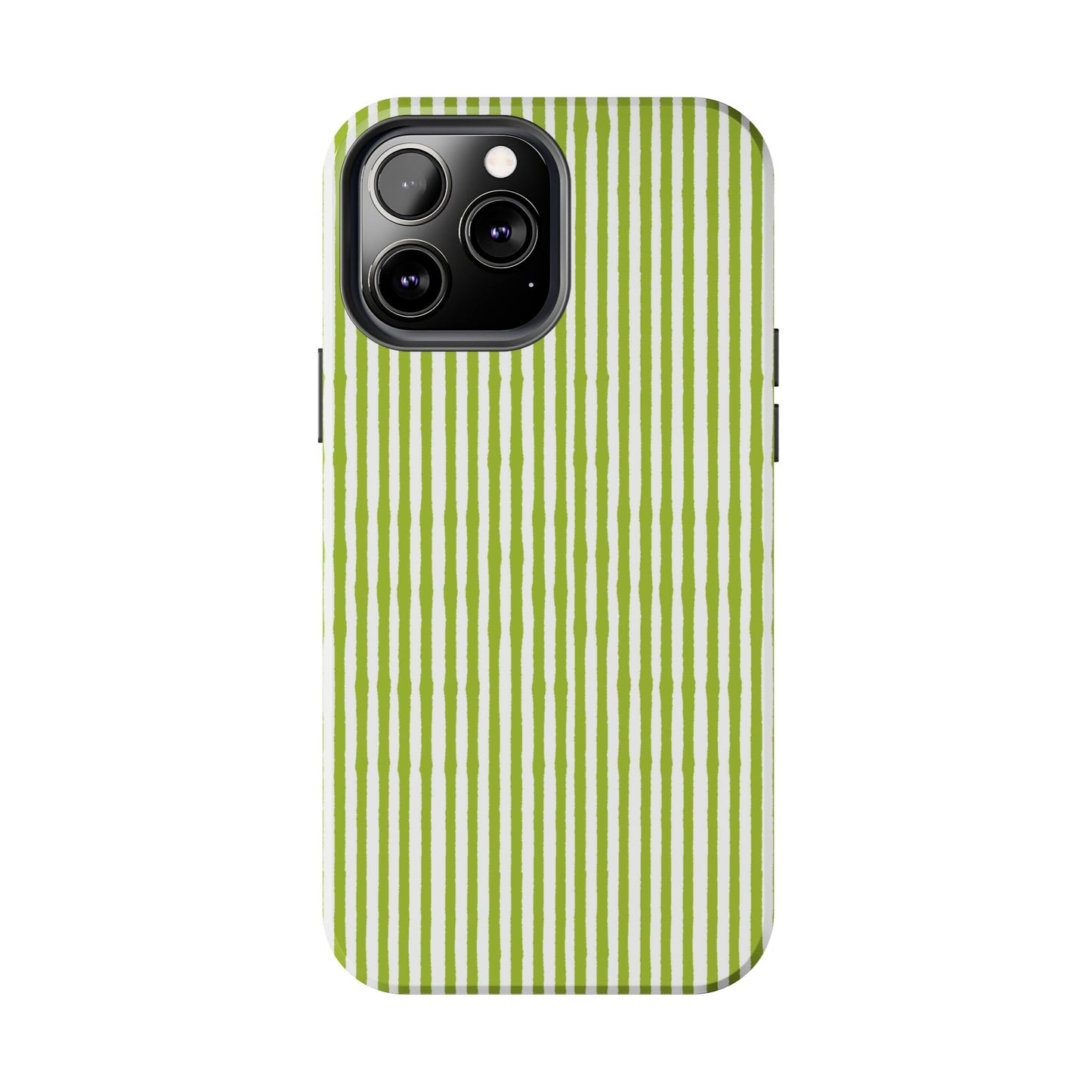 Lazy Stripe Green / White Phone Case