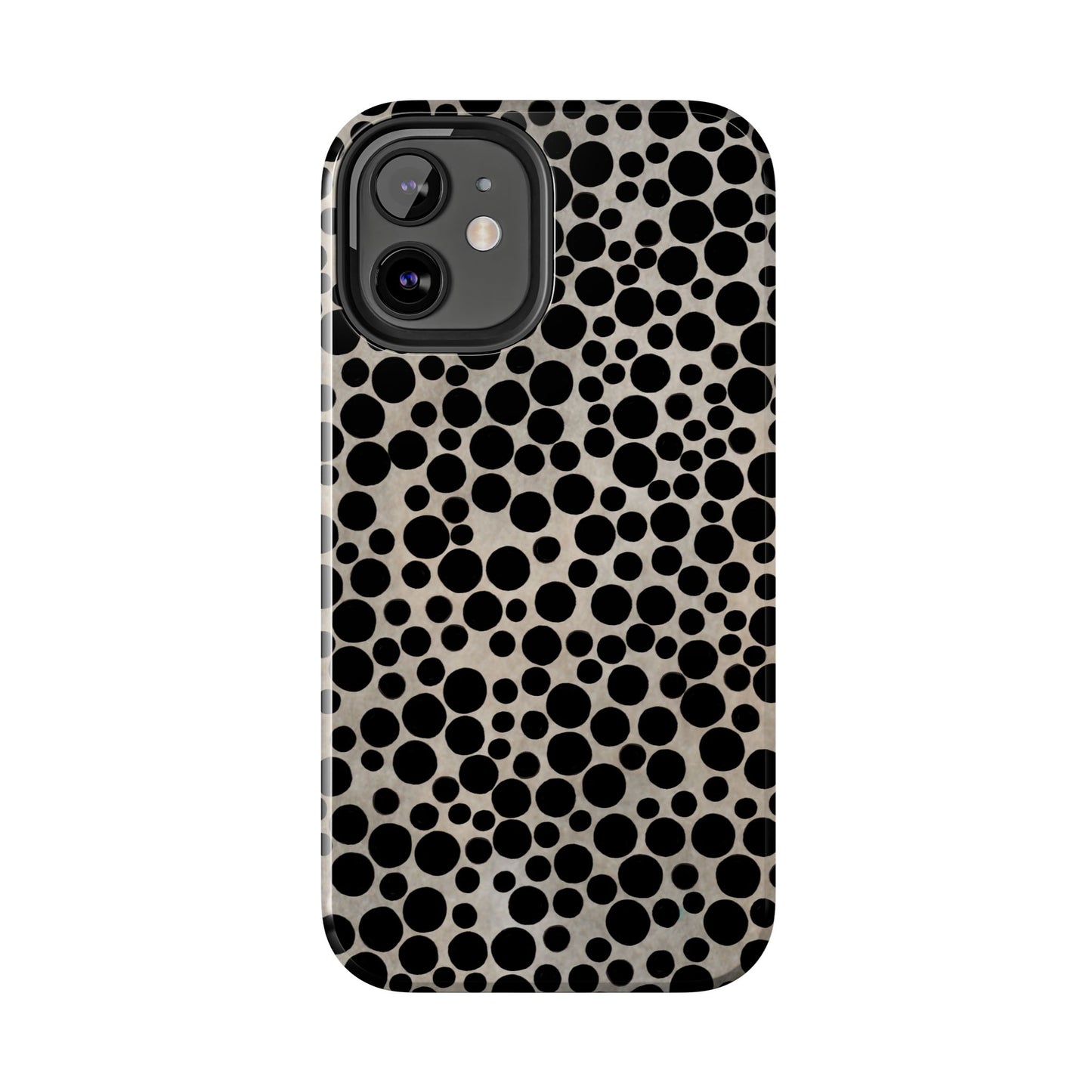 Felt Dots Silver Phone Case
