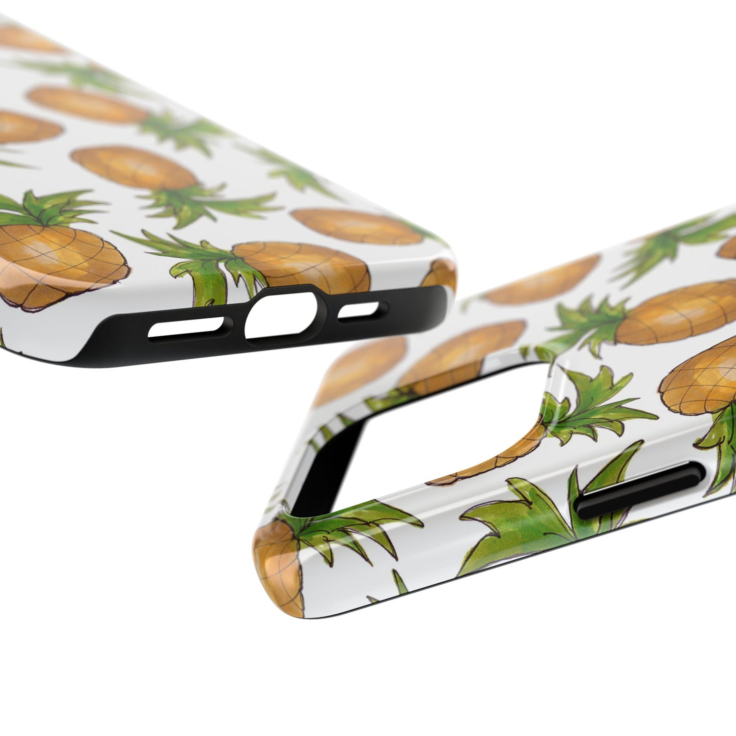 Pineapple Toss White Phone Case