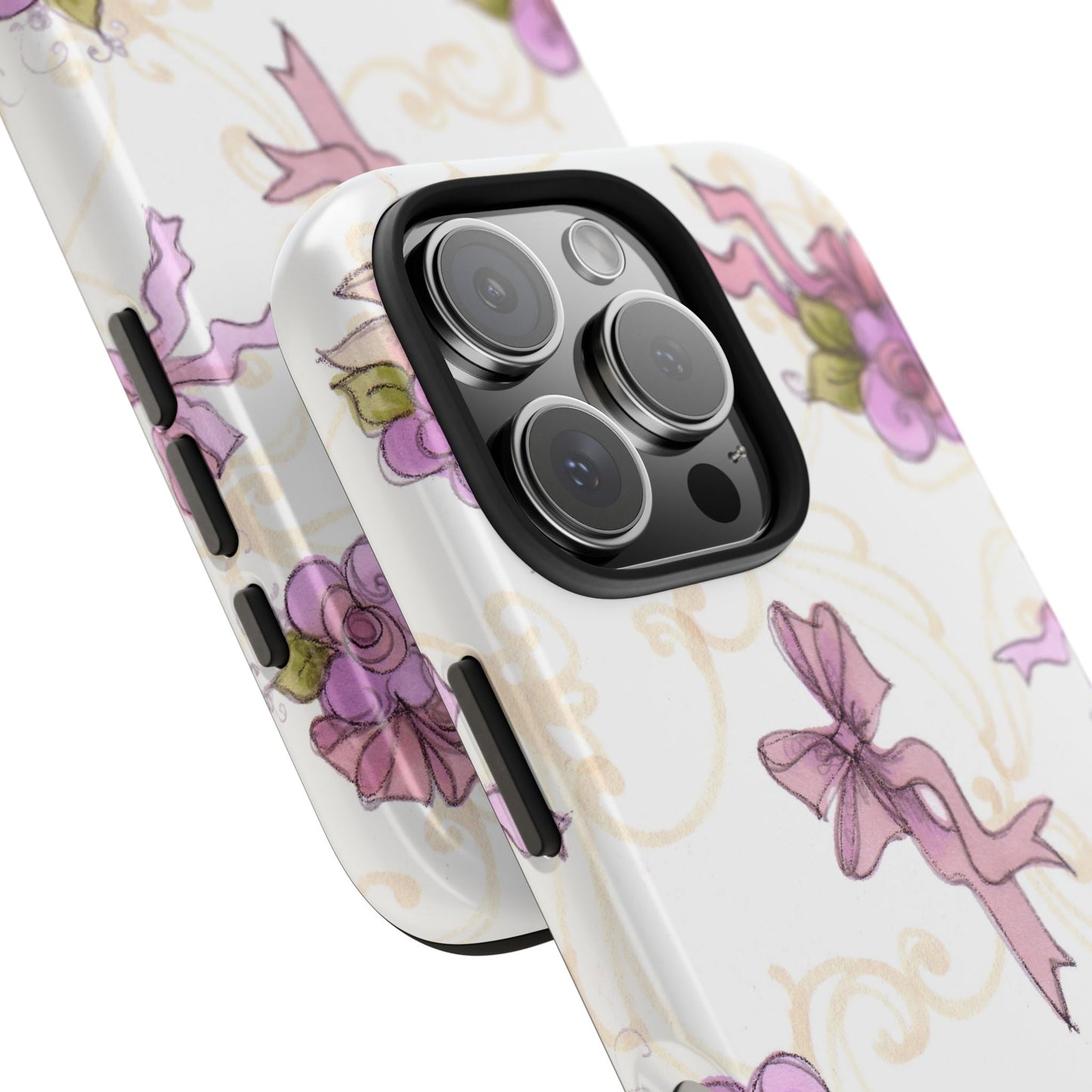 Flower Model Bow Flowers Phone Case