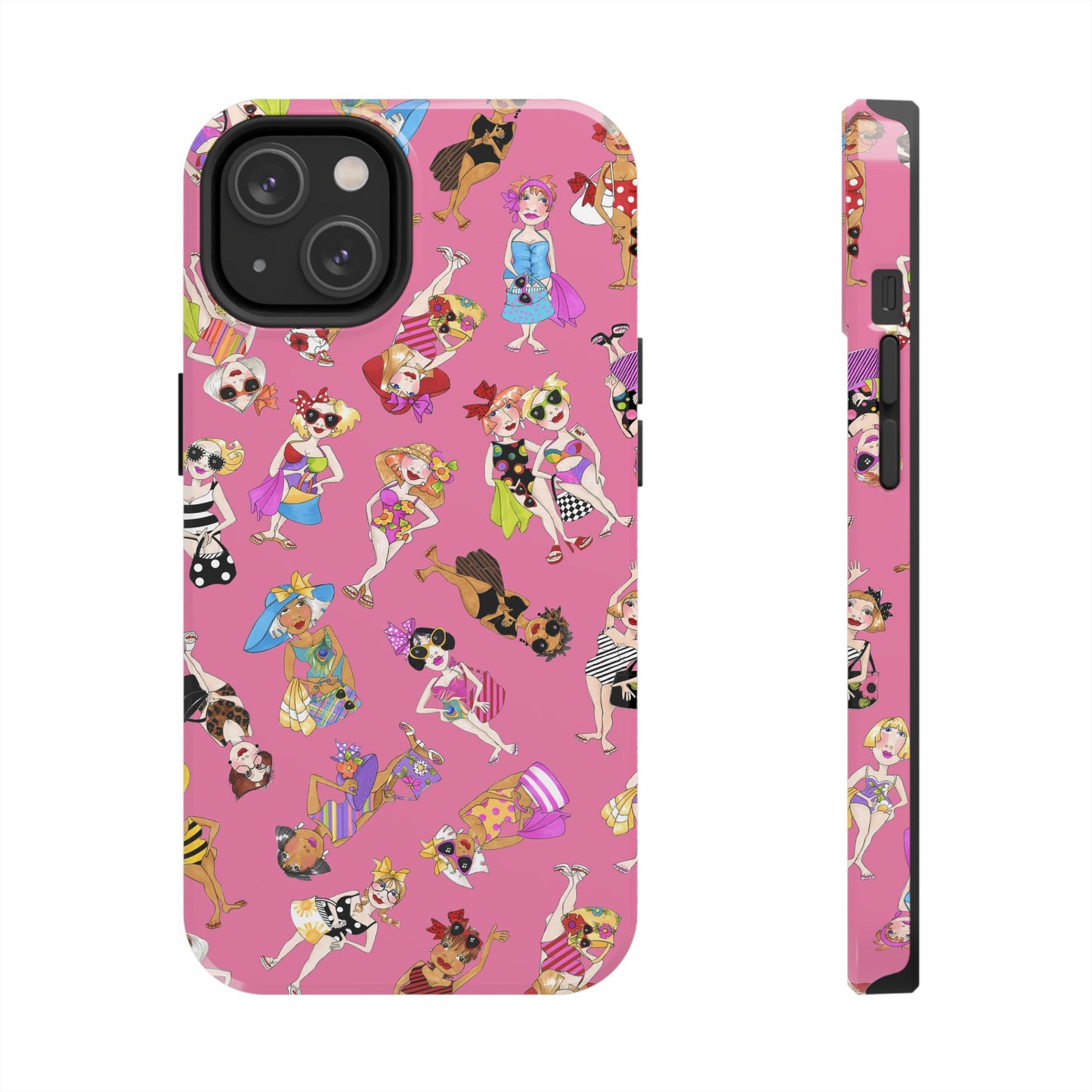 Tossed Beauties Pink Phone Case