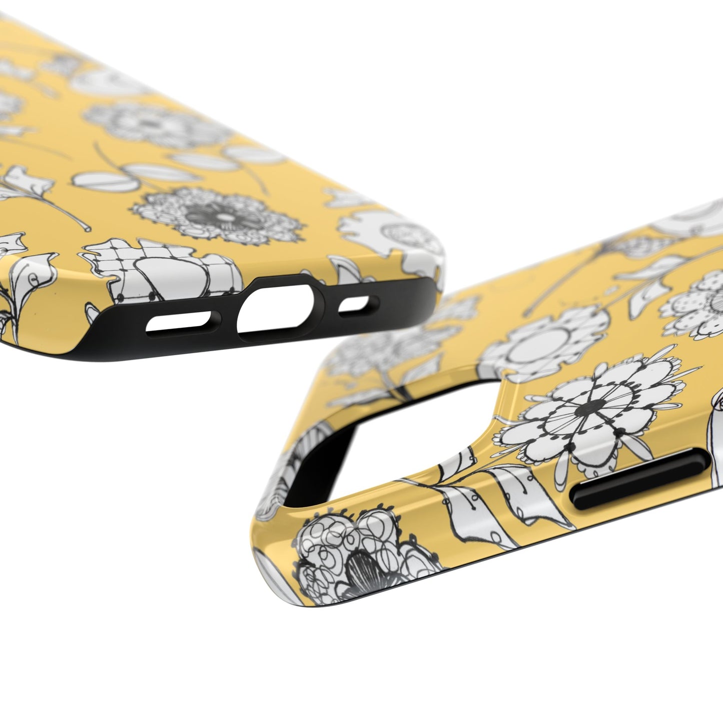 Paper Posies Yellow Phone Case