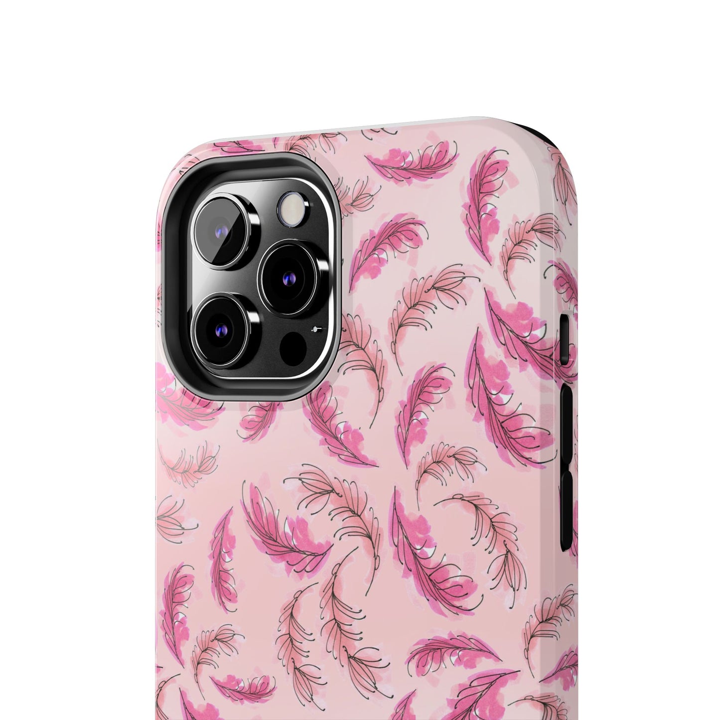 Flam Feathers Pink Phone Case