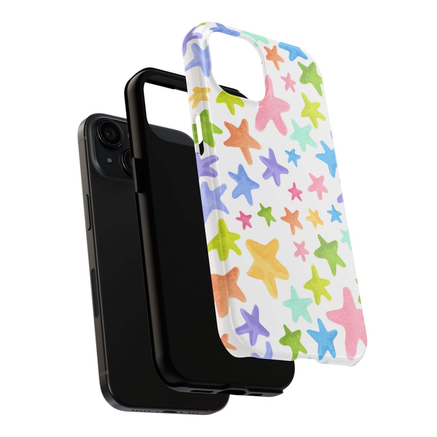 Happy Stars White Phone Case