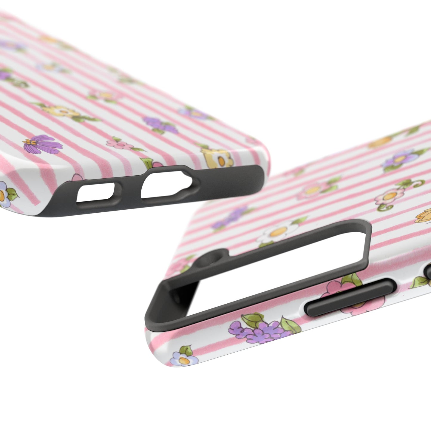 Pretty Posie Stripe Phone Case