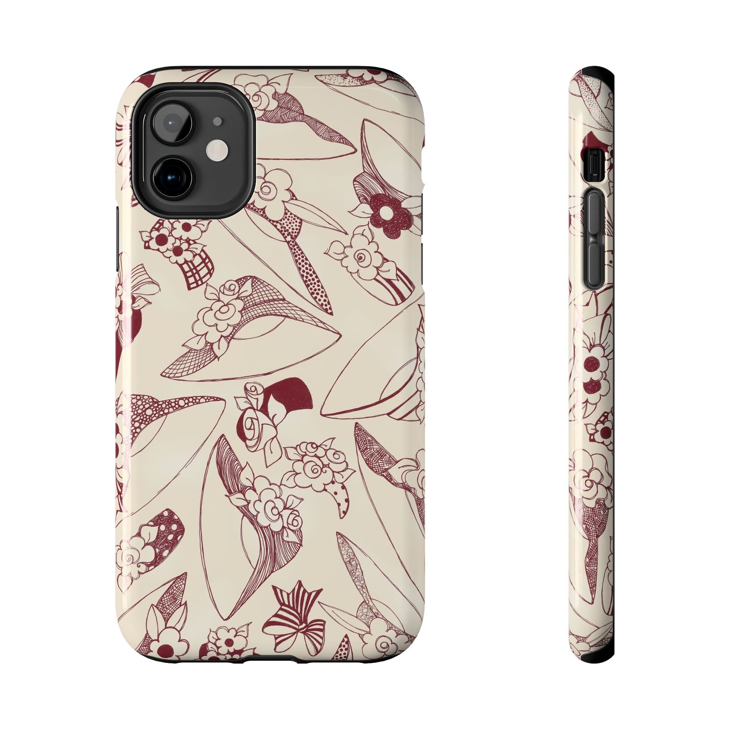 Millinery Ivory / Red Phone Case