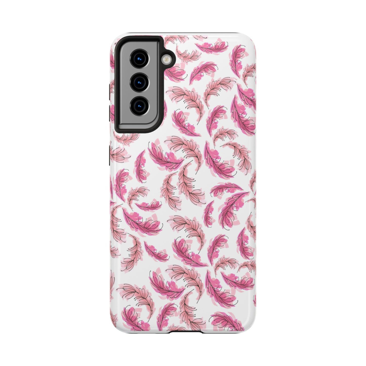 Flam Feathers White Phone Case