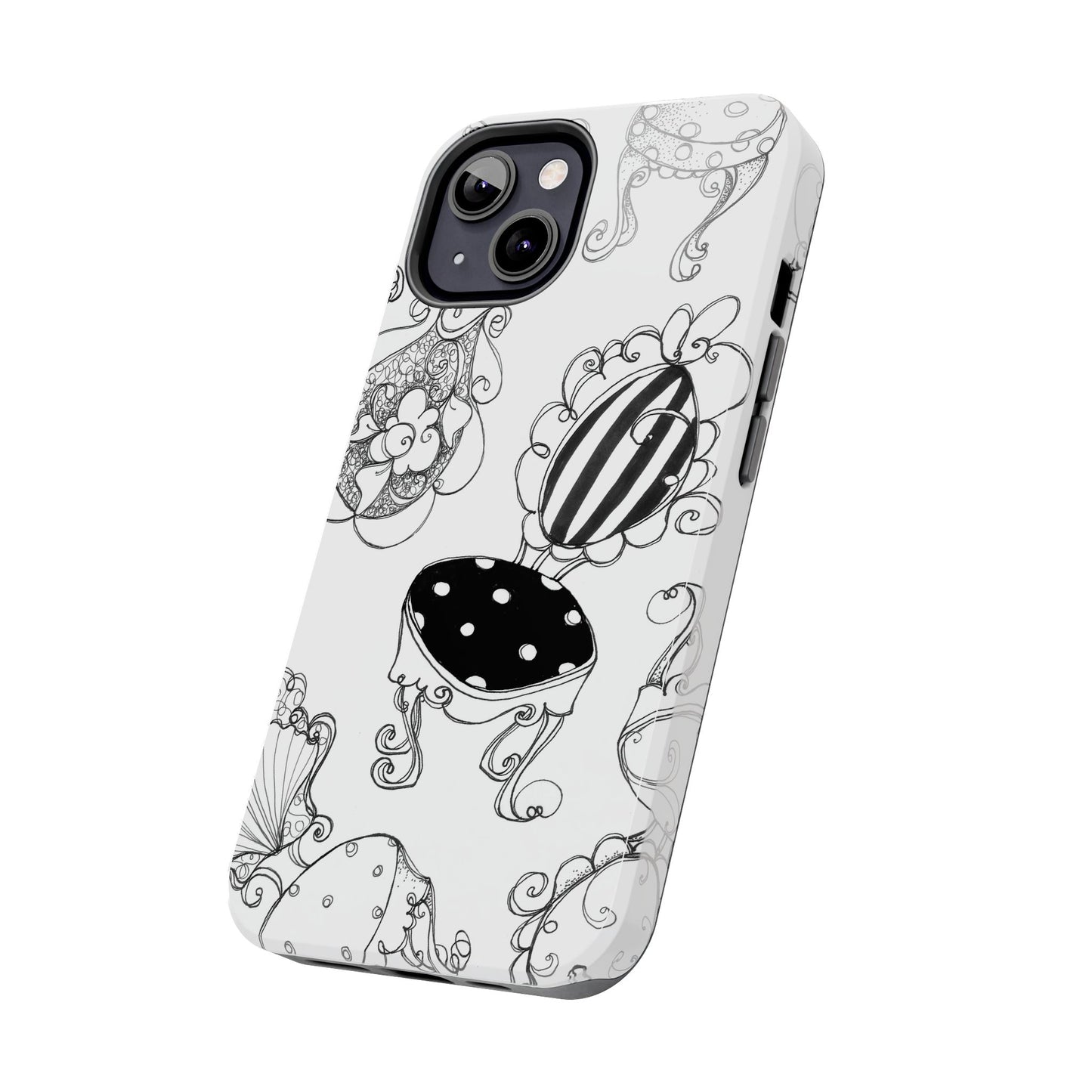 Bistro Chairs White Phone Case