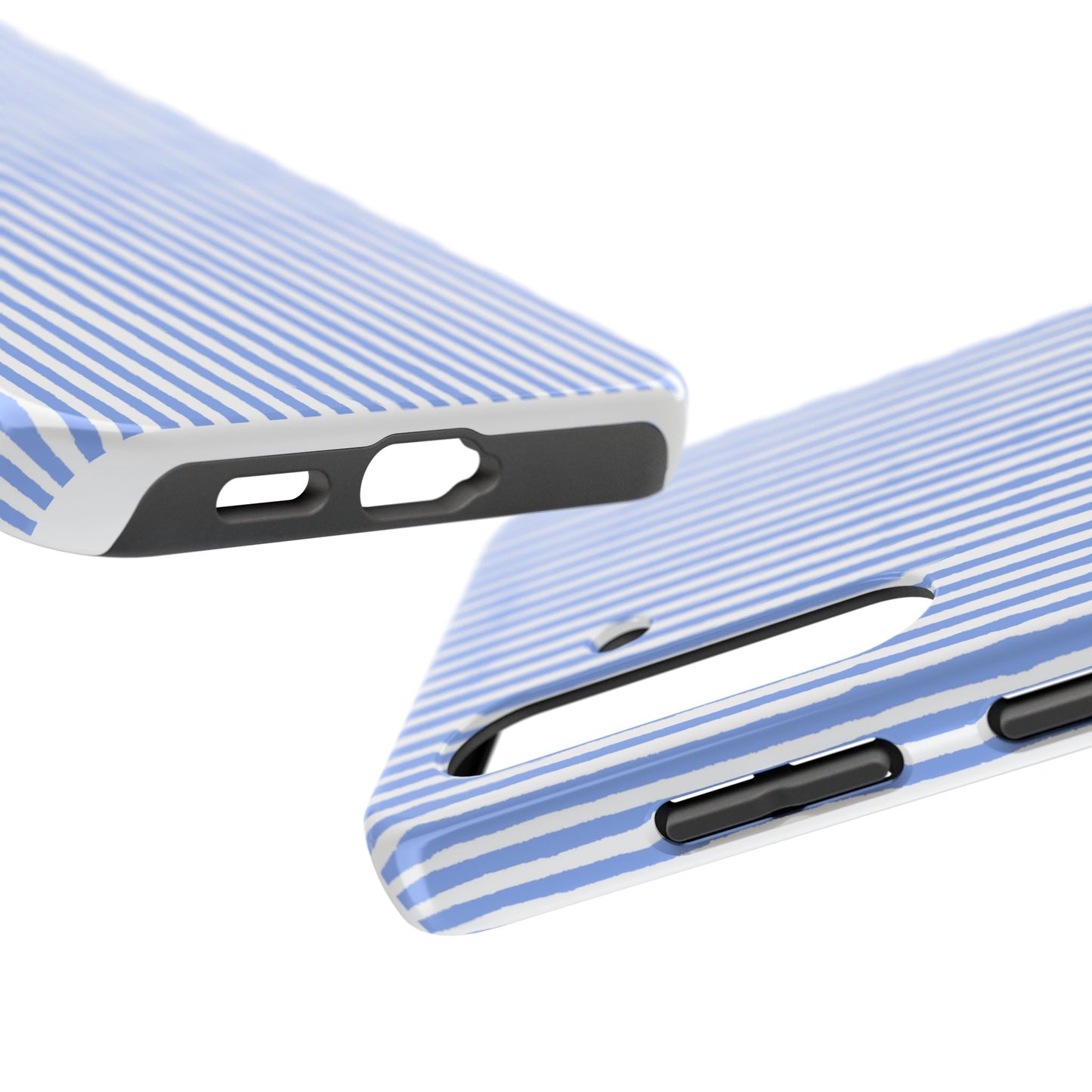 Lazy Stripe Blue / White Phone Case
