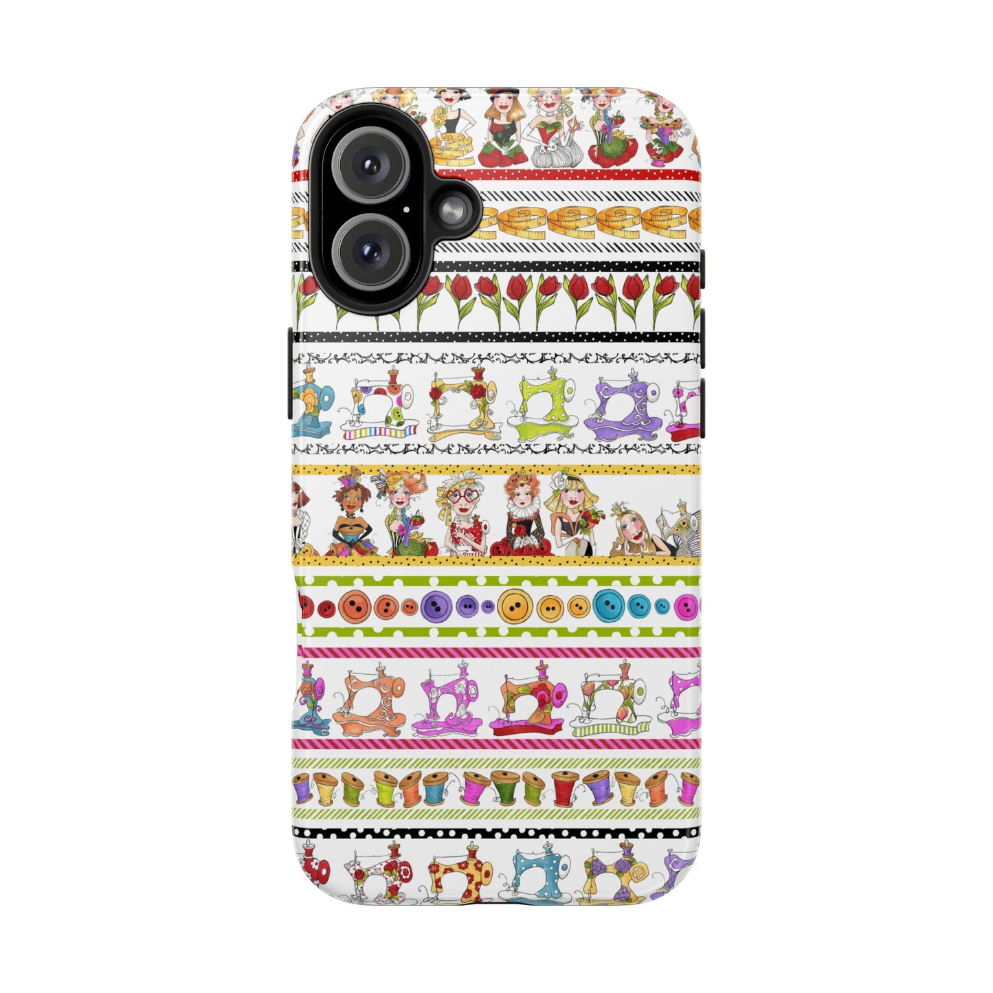 Curious Border White Phone Case