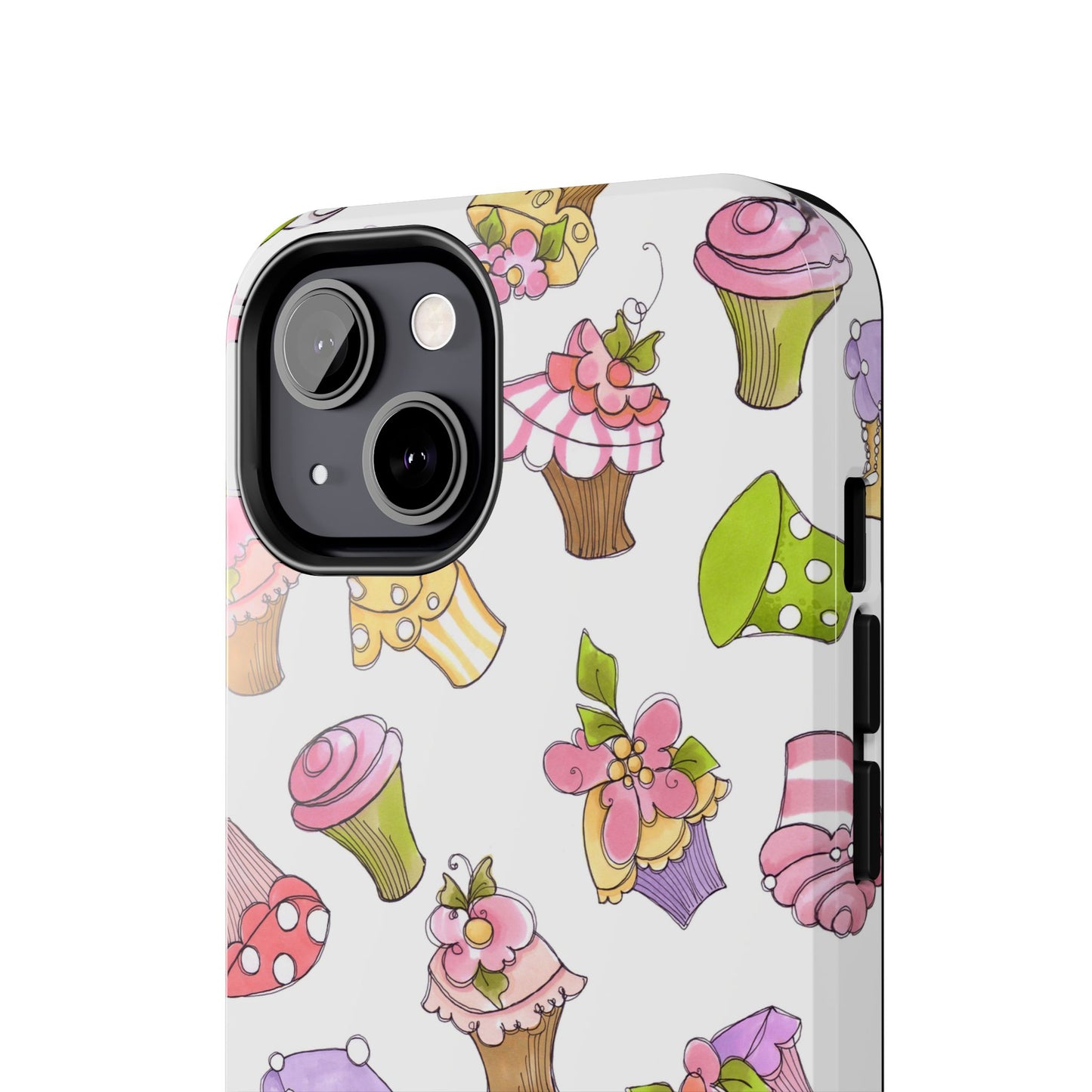 Cupcake Toss White Phone Case