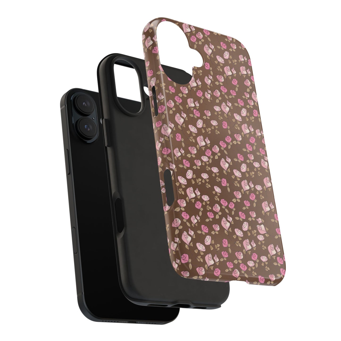 Little Bitty Roses Chocolate Phone Case