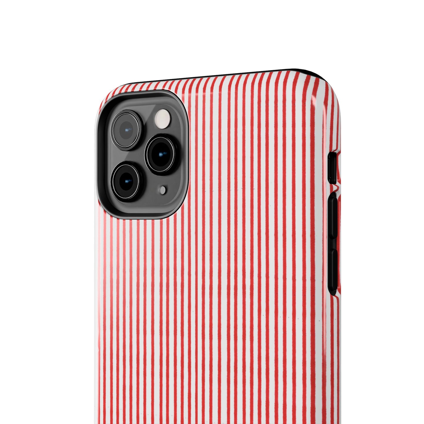 Stripe White / Red Phone Case