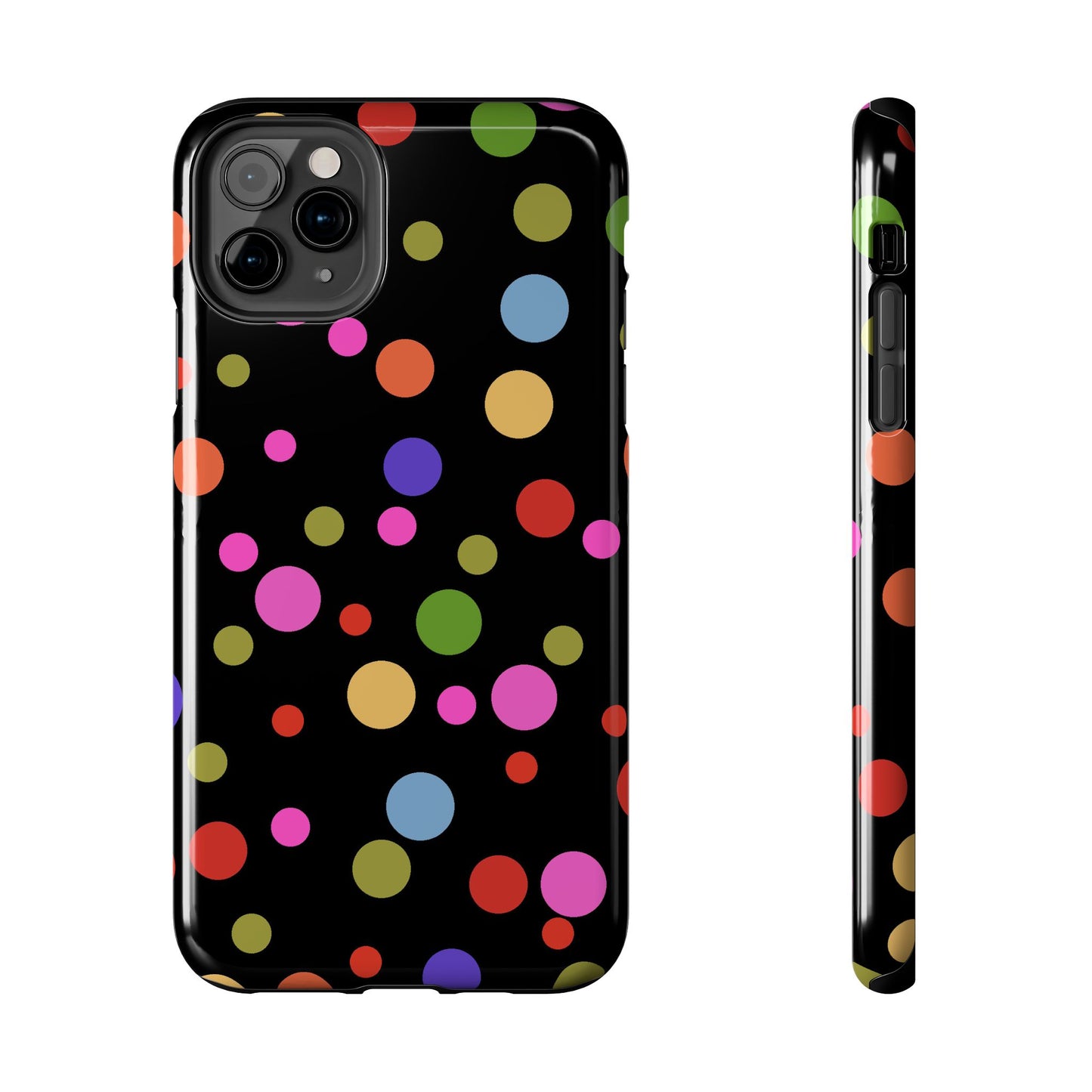 Dot Assortment Black Phone Case