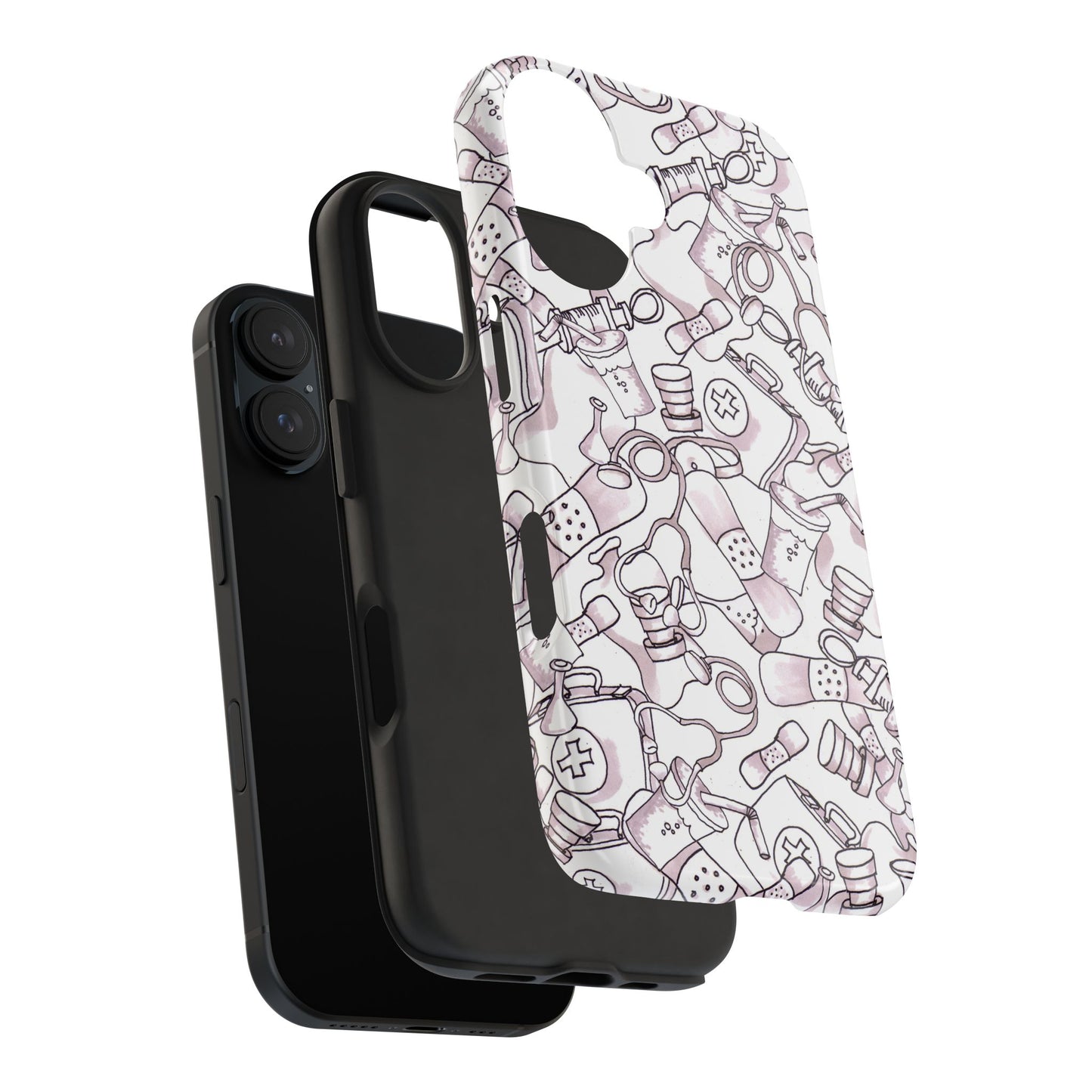 Med Stuff White Phone Case