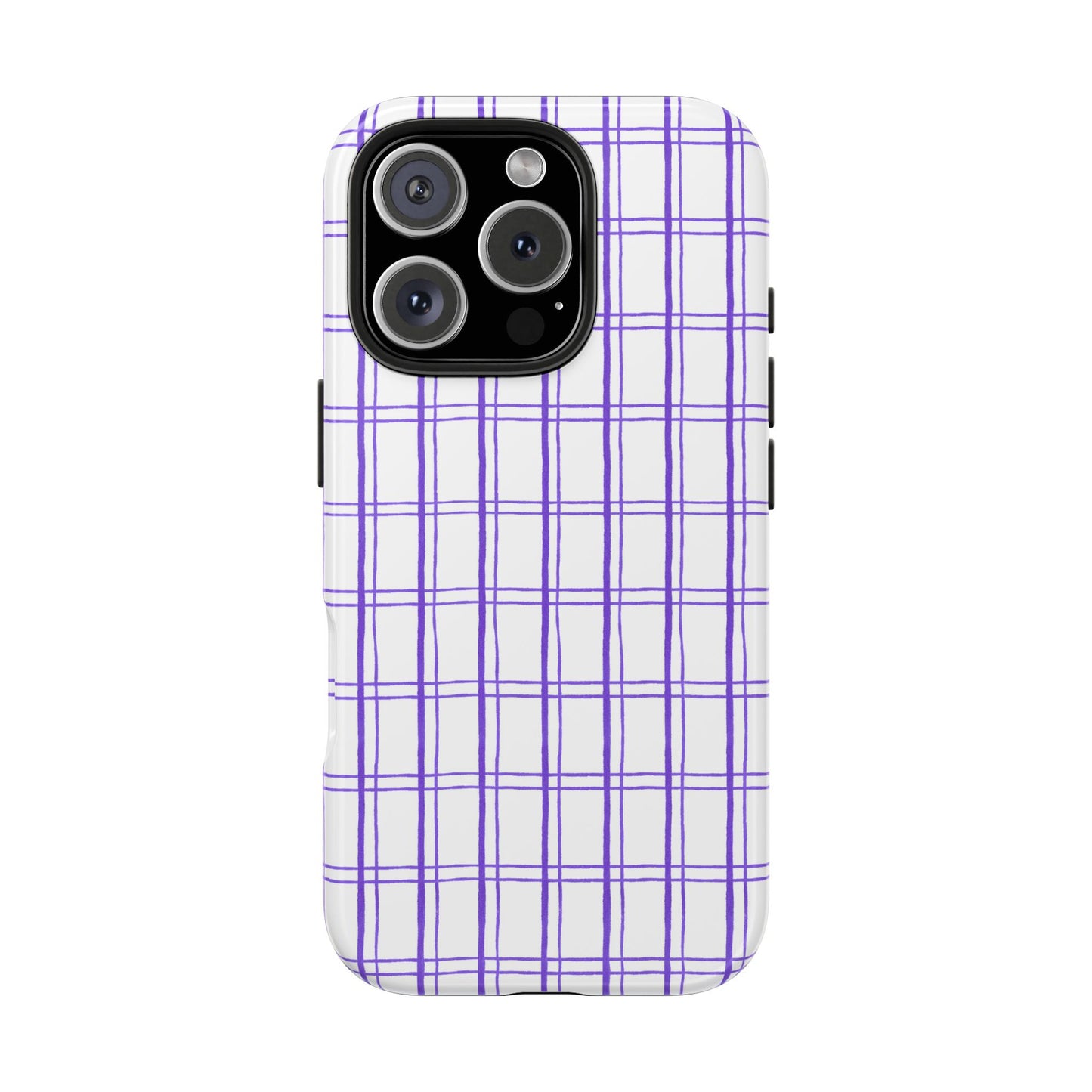 Kitchen Plaid White / Blue Phone Case