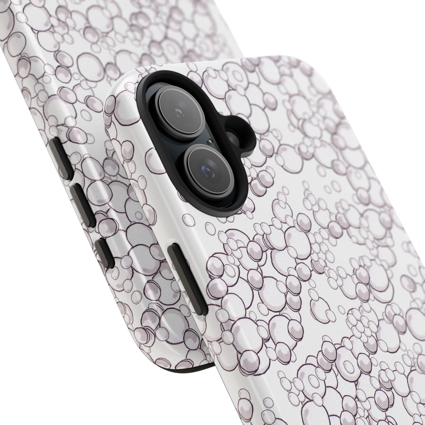 Bubble Dots White Phone Case