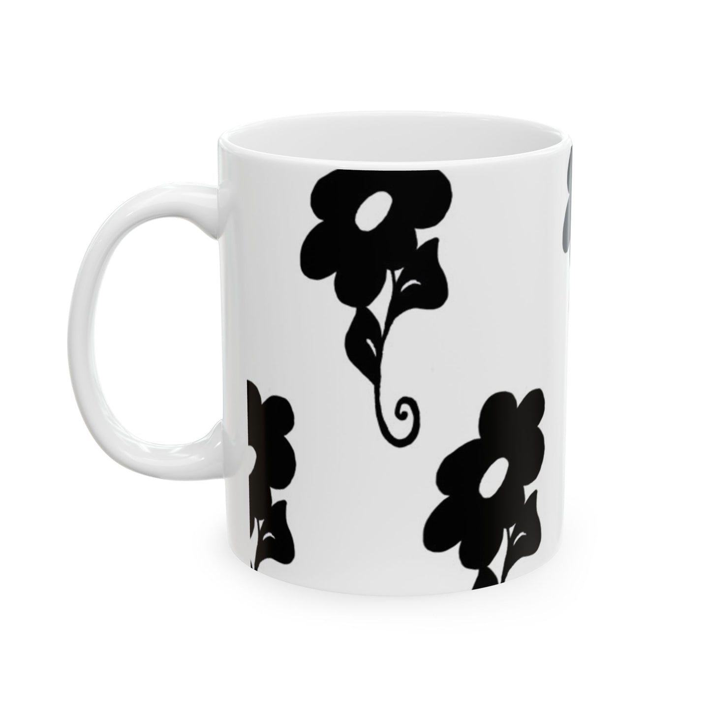 Daring Daisy White Cup