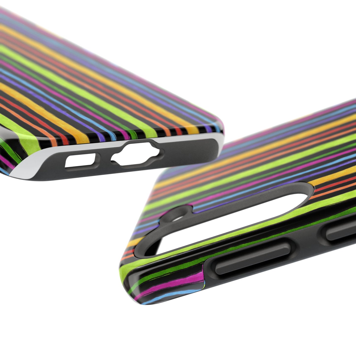 Stripe Fancy Black Phone Case