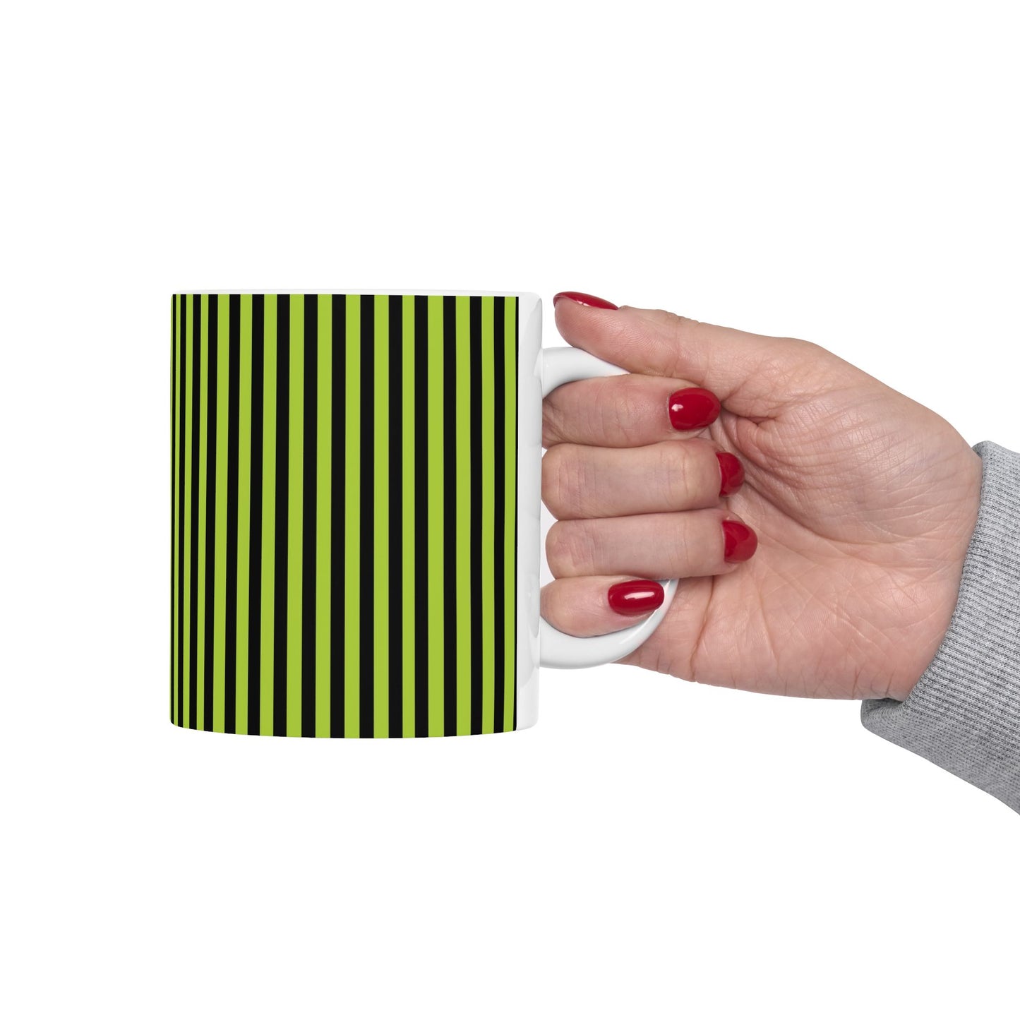 Stripe Green / Black Cup