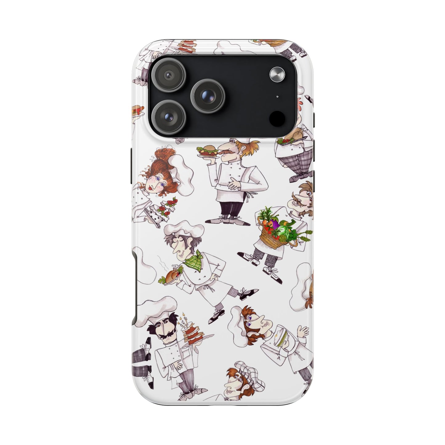 Tossed Chefs White Phone Case