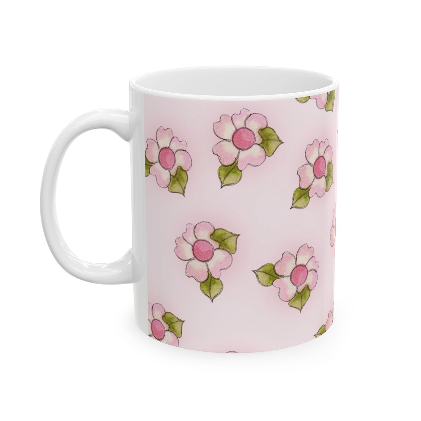 Flowers Pink Cup