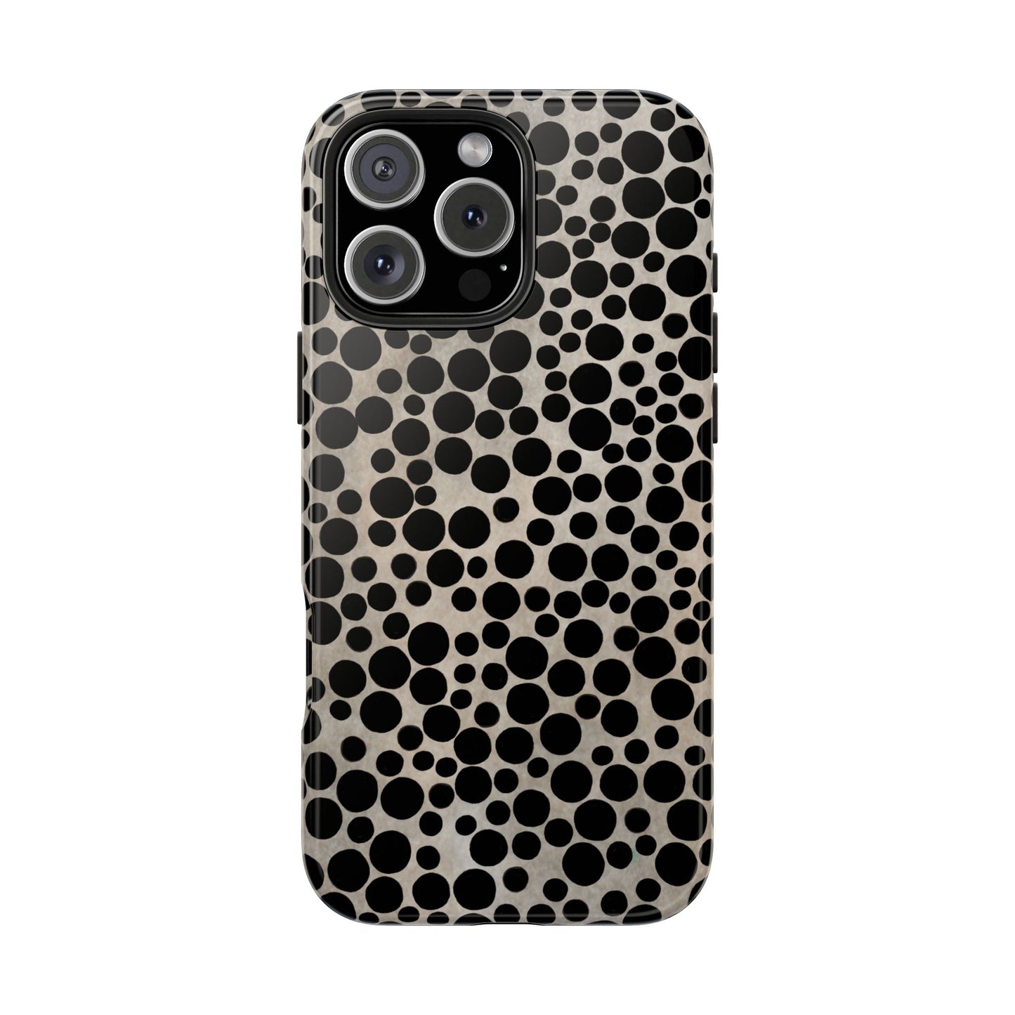 Felt Dots Silver Phone Case