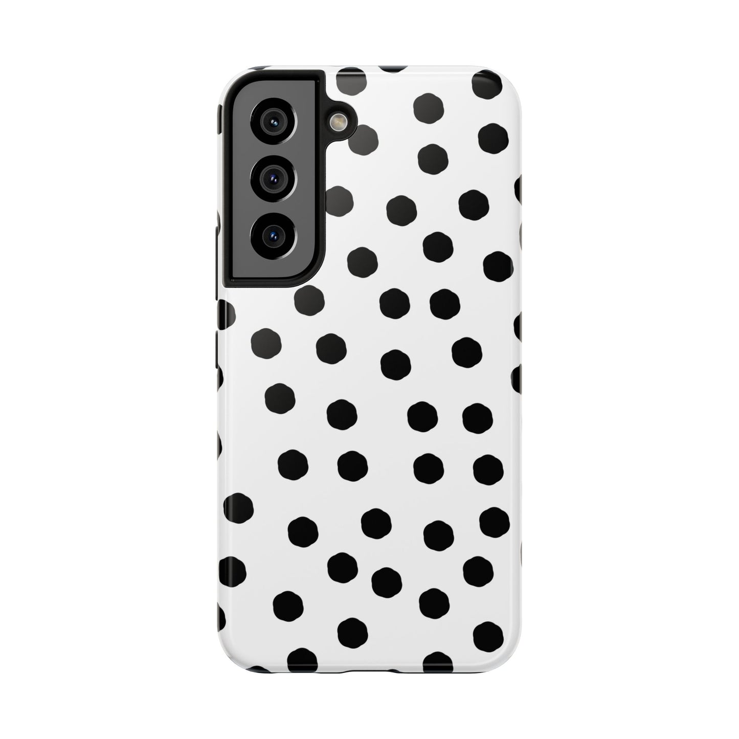 Jumbo Dots White / Black Phone Case