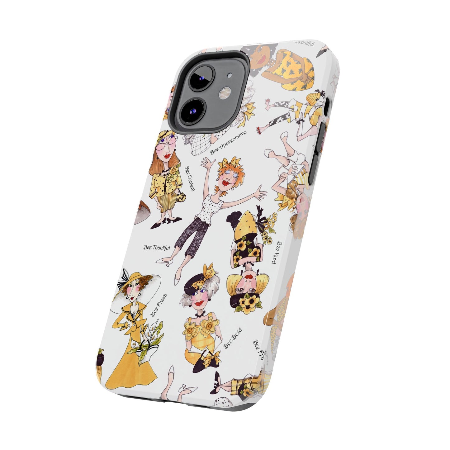 Bee Tossed White Phone Case
