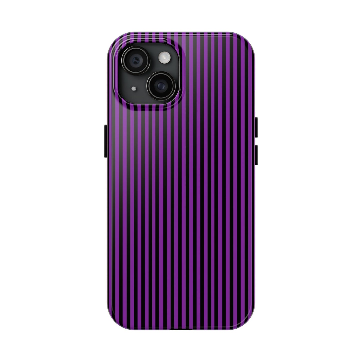 Stripe Purple / Black Phone Case