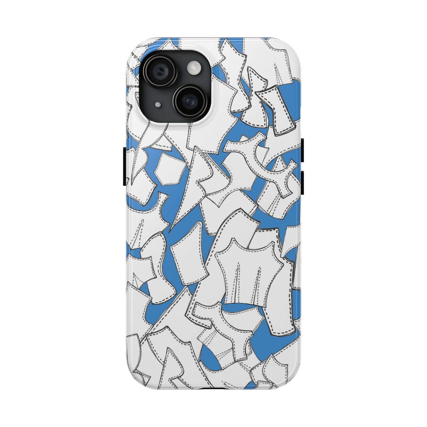Pattern Pieces Turquoise Phone Case