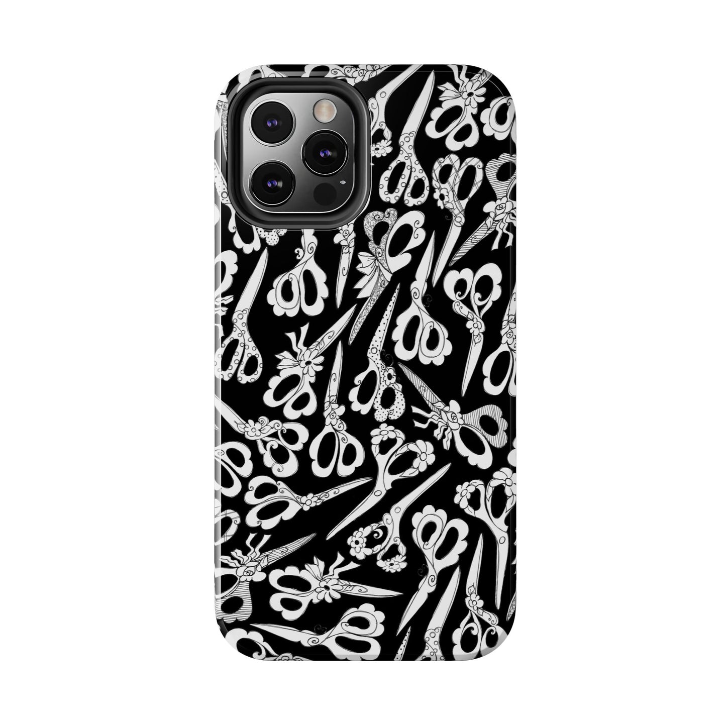 Scissor Blizzard Black Phone Case