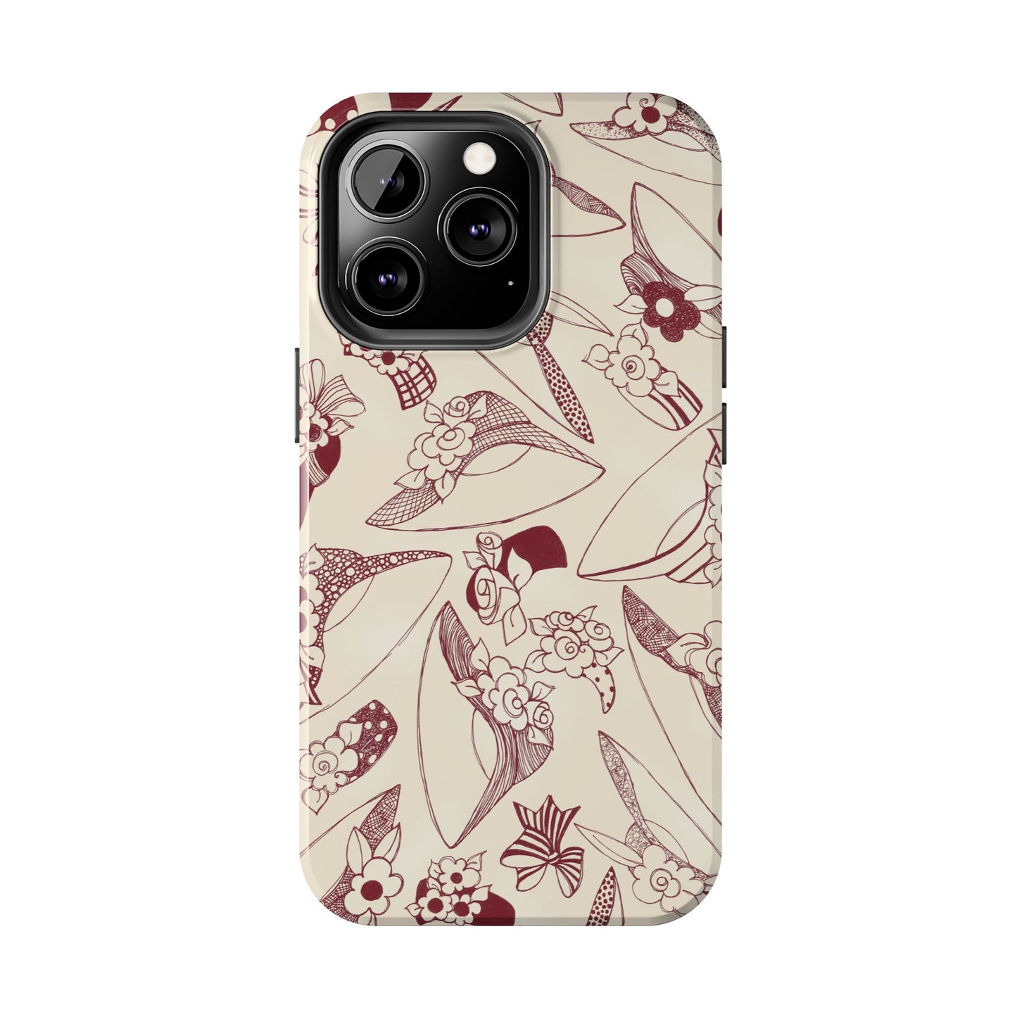 Millinery Ivory / Red Phone Case