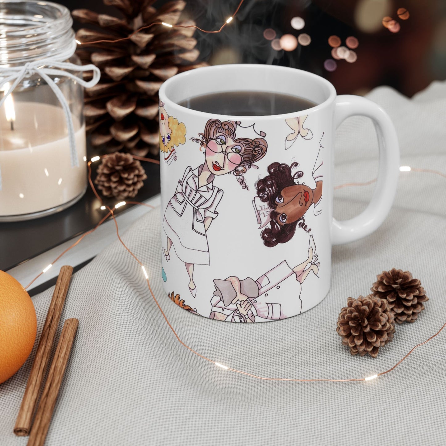 Happy Staff White Cup