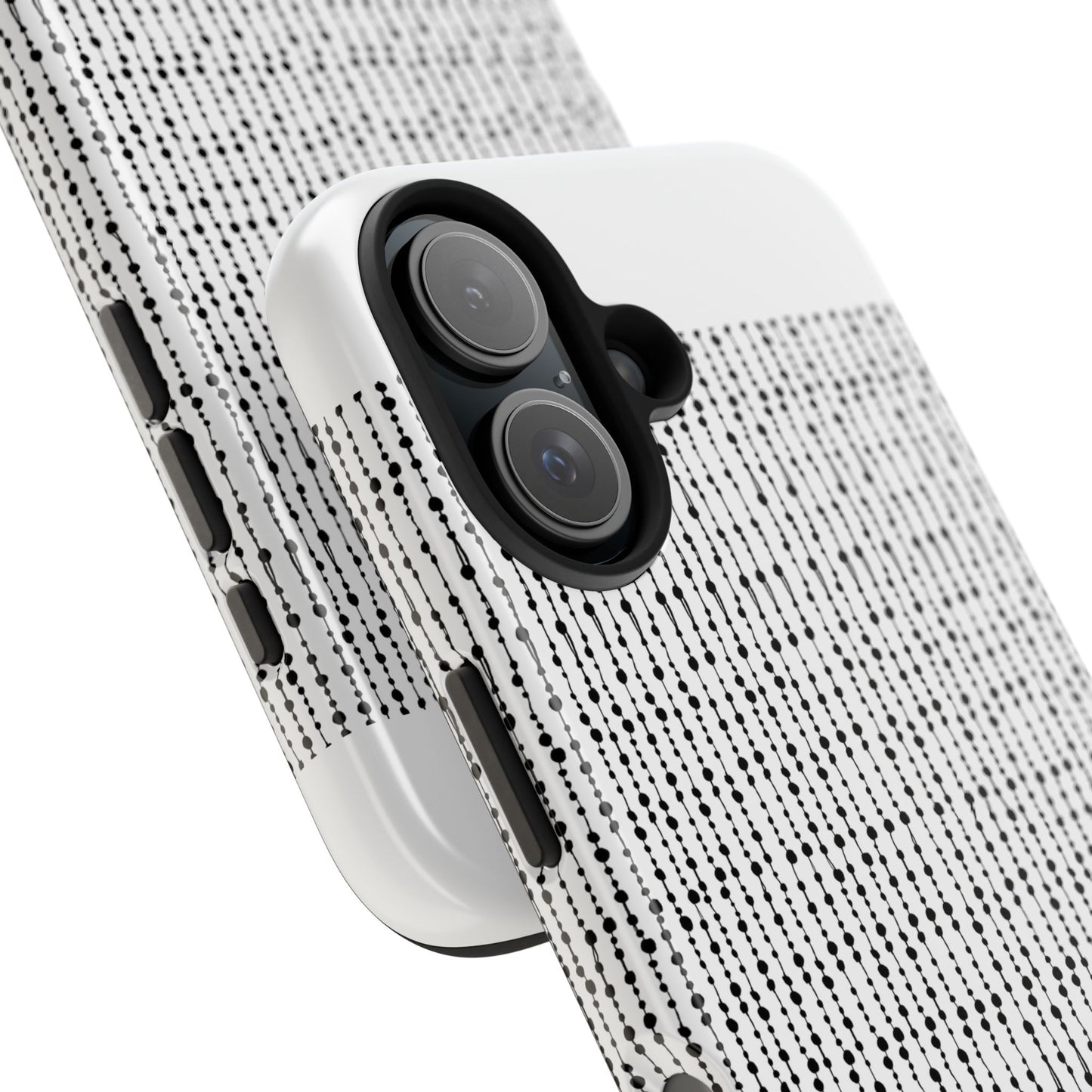 Beaded Curtain White / Black Phone Case