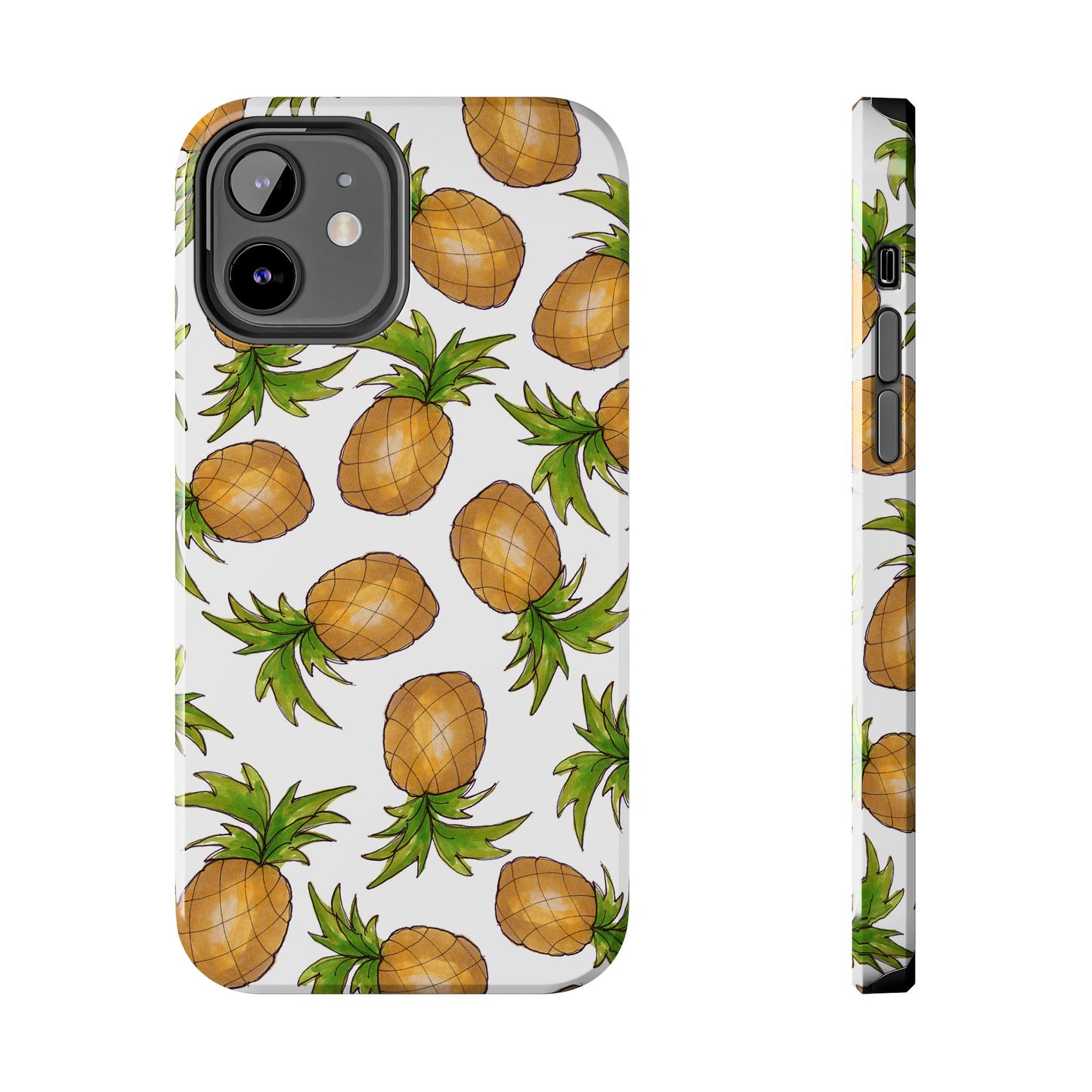 Pineapple Toss White Phone Case