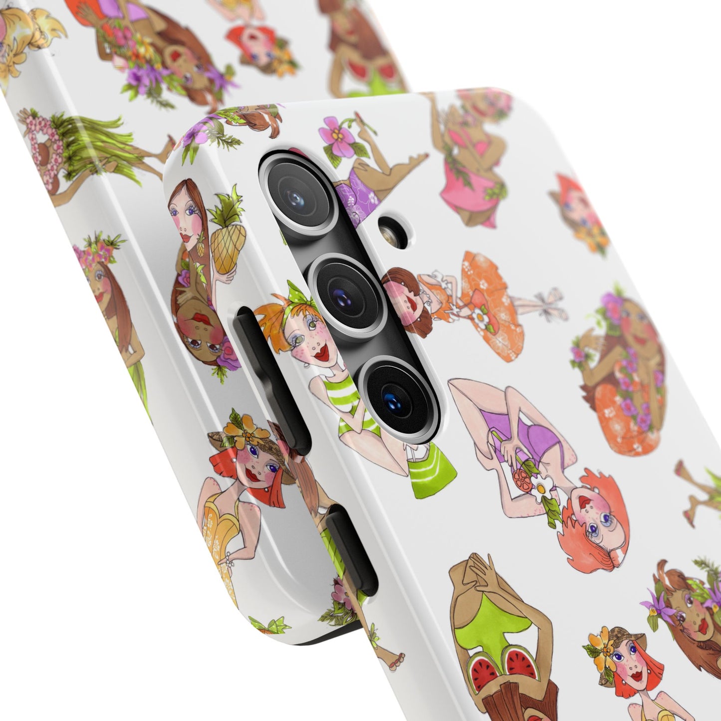 Island Toss White Phone Case