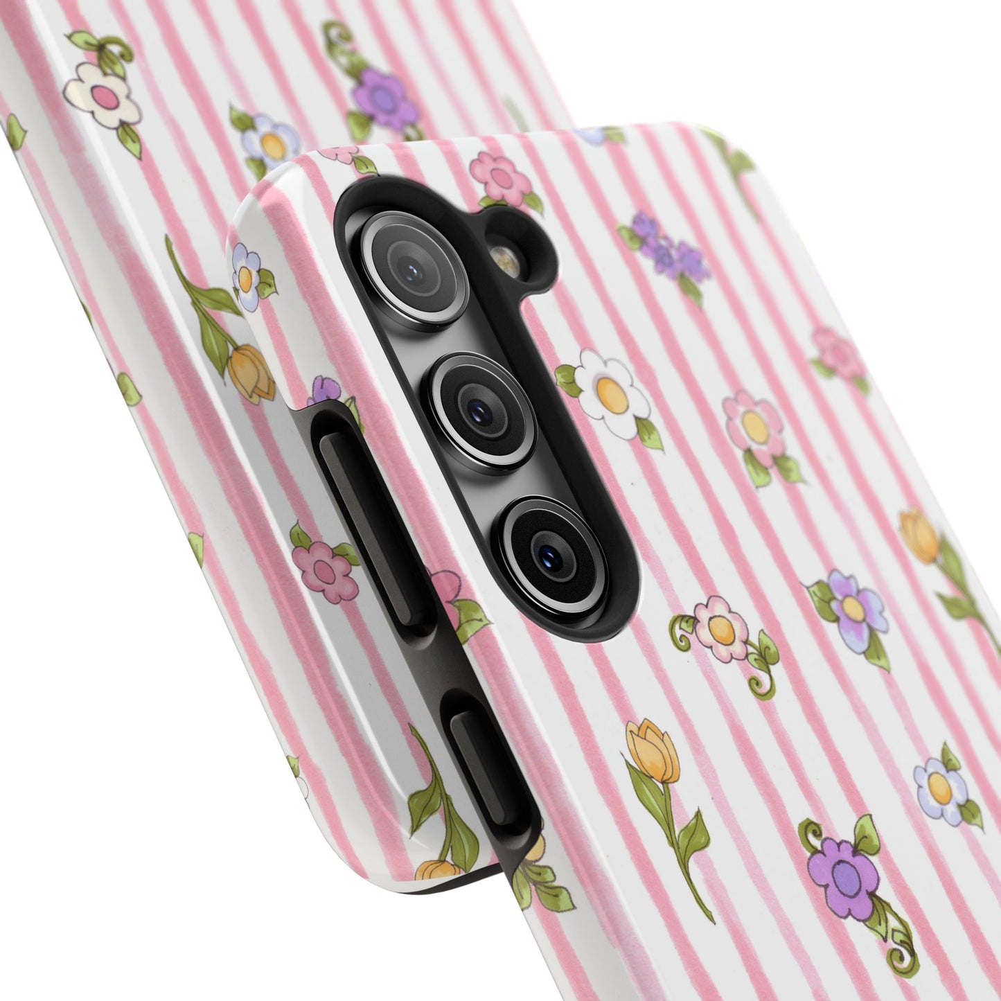 Pretty Posie Stripe Phone Case