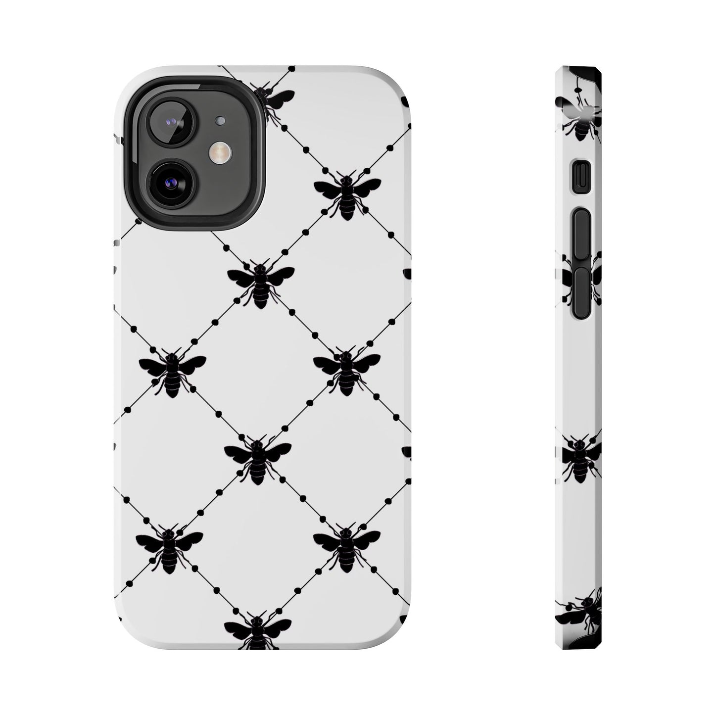 Beaded Bees White Phone Case