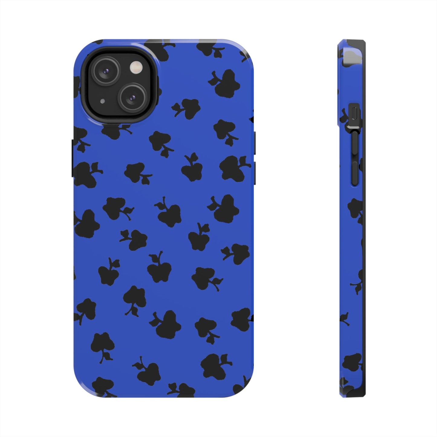Happy Apples Blue / Black Phone Case