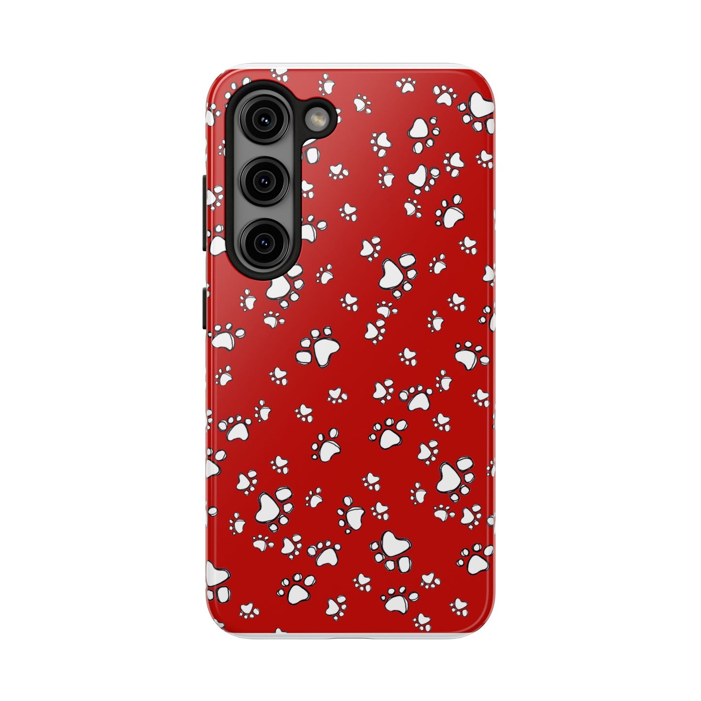 Paw Flakes Red Phone Case
