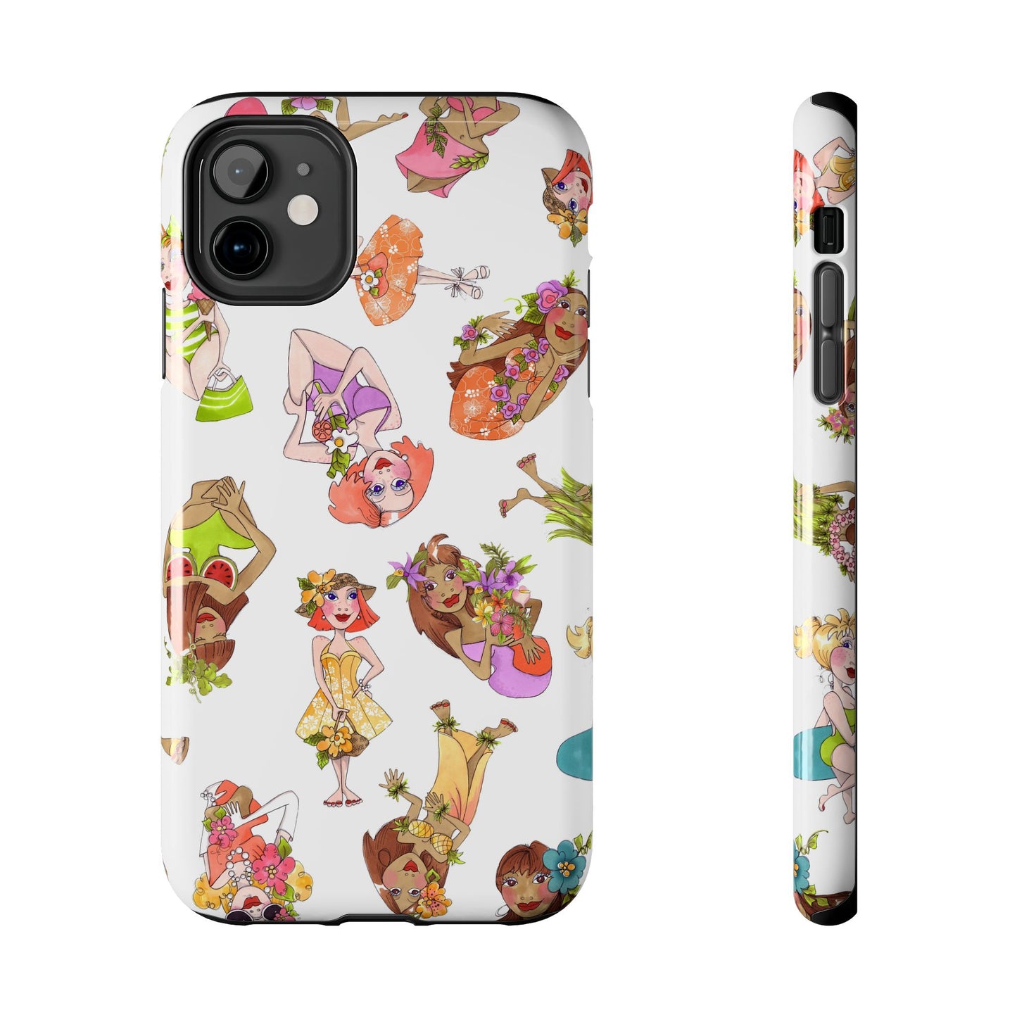 Island Toss White Phone Case